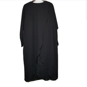 Vintage Lori Max New York Black scallop Dress 16W